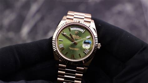 rolex olive green dial